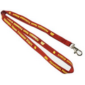 Maroon Polyester Lanyard 5/8" (15 mm) Wide